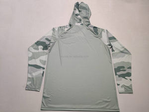 Diseño de logotipo Protección solar al aire libre Anti-Uv Pesca Sudadera con capucha Ligero Transpirable Jersey Personalizado Upf50 Camisa de pesca con capucha - Product Image 6