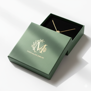 Coffret cadeau de bijoux personnalisé de qualité supérieure avec logo imprimé personnalisé, parfait pour l'emballage de marque et l'affichage au détail - Product Image 4