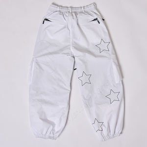 Pantalon Baggy Cargo Imperméable Personnalisé Grande Taille pour Femmes Streetwear Pantalon de Ski de Snowboard Pantalon Coupe-Vent Surdimensionné à Fermeture Éclair - Product Image 2