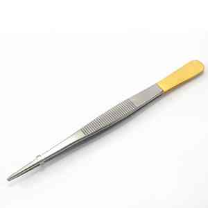 Pince à épiler chirurgicale en acier inoxydable TC pince à pansement 5.5 ''pince à épiler droite 14 cm pince chirurgicale médicale trousses de premiers soins - Product Image 5