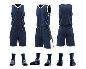 Conjunto de Camiseta y Pantalones Cortos de Baloncesto Reversibles Personalizados para Hombre, Nombre del Equipo, Número, Logotipo, Impresión Digital, Uniforme Deportivo de Talla Grande - Product Image 6