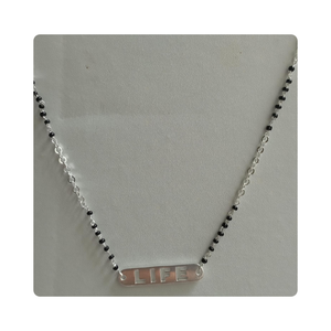 Elegance Personified Sterling Silver Mangalsutra the Ultimate Symbol of Love <b>Gold</b> <b>Plated</b> with Pearl the Perfect Jewelry - Product Image 3