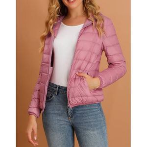 Veste d'hiver épaisse et chaude zippée avec capuche Respirante et écologique Vêtements d'extérieur pour femmes du Pakistan - Product Image 5