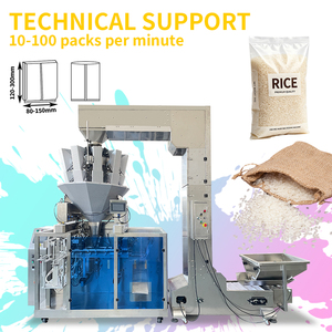 Sanitary Stainless Steel Rice Granule Premade Bag Packing Machine for Food Grade Grain Processing Plants - Product Image 1