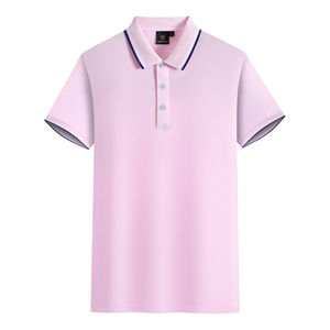 Polos en coton de qualité avec logo brodé sur mesure pour hommes, vêtements de sport de marque décontractés, polos à la mode à la maison, hauts unisexes - Product Image 1