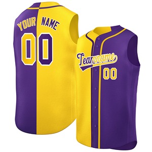 เสื้อเบสบอลผ้าโพลีเอสเตอร์100% ชุดยูนิฟอร์มลายทางออกแบบได้ตามที่ต้องการสไตล์ลำลองน้ำหนัก170กรัม - Product Image 5