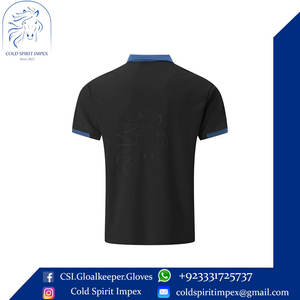 Polo de golf à col athlétique décontracté pour hommes, tissu tricoté imprimé respirant à manches courtes et à évacuation de l'humidité. - Product Image 5