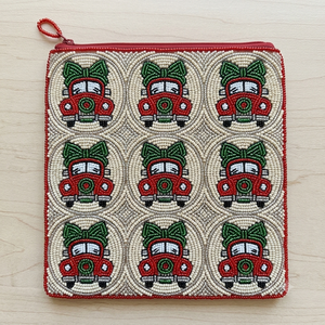 Monedero de moda con bordado de cuentas y abalorios, hecho a mano, colorido, con bordado de cuentas de semillas - Product Image 2