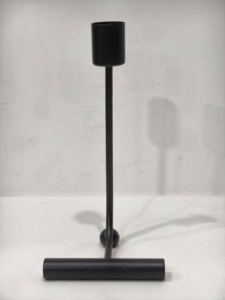 Classic <b>Black</b> Metal Tea Light Holder for Timeless Home Decor Great for Holidays Events or Daily Use - Product Image 3