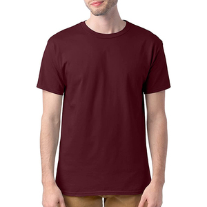 T-shirt pour hommes de couleur marron sur mesure OEM avec un matériau en coton de qualité supérieure respirant à séchage rapide avec taille de couleur et logo - Product Image 1