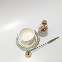Bougie parfumée en cire de soja naturelle en forme de cheval tournant rétro, bougies en gypse personnalisées, pots pour l'éclairage de Noël