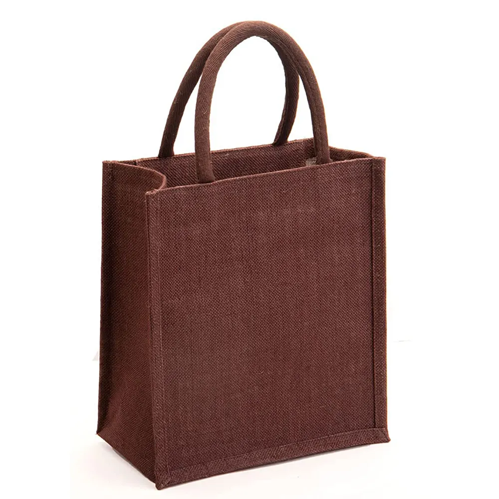 Reusable Tote Bag Customized Design Jute Handbag Reusable Tiffin Shopping Grocery Jute Bags Multipurpose Eco-Friendly Item