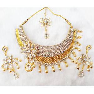 Ensemble de collier de mariée de luxe, couleur, cristal, strass, classique, mariage, fiançailles, cadeau, design floral, ensembles de bijoux - Product Image 1