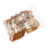 PLOMA Lot de 100 pièces de monnaie éducatives en cuivre de 1 cent USD pour enfants de 2 à 4 ans et de 5 à 7 ans, non toxiques, en plastique durable, avec sac zippé