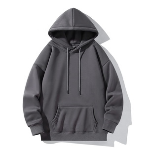 Sweats à capuche surdimensionnés en coton et polyester 360gsm pour hommes pulls à capuche de style streetwear pour l'hiver - Product Image 1