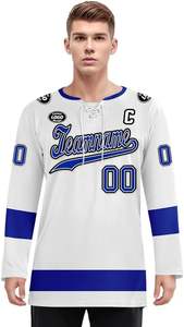 Maillot de hockey personnalisé, fournisseur aux États-Unis, au Royaume-Uni et en Europe, maillot de hockey pour match et entraînement, coupe et design personnalisés - Product Image 5