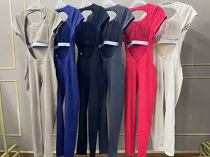 ชุดหมีบอดี้สูทแบบชิ้นเดียวสำหรับผู้หญิงชุดเล่นโยคะออกกำลังกายฟิตเนสแห้งเร็ว - Product Image 6