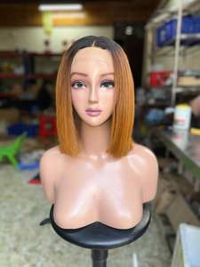 วิกผมบ๊อบแบบเวอร์จิ้น 10 นิ้ว ผมแท้เรมี่ พร้อมเชือกผูกผม 4 หวี  หลากหลายลอน (ลอนบอดี้/ลอนหยิก/ลอนธรรมชาติ/ลอนลึก/ลอนฝรั่งเศส) ย้อมสีแล้ว - Product Image 4