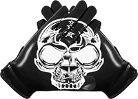 Guantes de Fútbol Americano para Receptor Abierto, para Hombre y Mujer, con Palmas de Silicona Súper Adherentes, Rendimiento Máximo