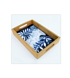 Hot Selling and Price Wooden Exclusive Serving Tray <b>Tabletop</b> Best Item with Enamel Print Design Good Quality Product - Product Image 5