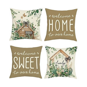 Taies d'oreiller de luxe en pur coton housses de coussin de couleur personnalisées tissu respirant doux pour canapé à la maison - Product Image 1