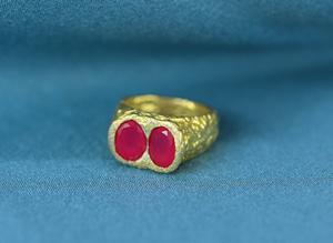 Anillos de Plata de Ley 925 Chapados en Oro de 18K con Piedra Preciosa de Calcedonia Rosa Natural con Corte Ovalado Doble Facetado en Engaste de Bisel, Gran Oferta 2025 - Product Image 6