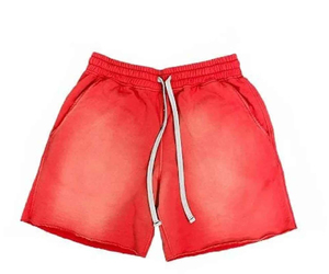 Pantalones Cortos de Verano Estilo Hip Hop, Deslavados al Ácido, con Pedrería, Estampados Personalizados al por Mayor, Estilo Urbano Vintage, Pantalones Cortos Deportivos - Product Image 4