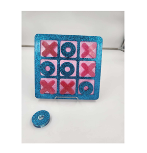 Jeu de Tic Tac Toe en résine violette pour enfants XO Table jouets éducatifs idéal pour les jeux pour enfants échiquier personnalisé en usine - Product Image 2
