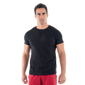 เสื้อยืดผ้าฝ้าย100% สำหรับผู้ชายเสื้อคอกลมแขนสั้นผ้าคอตตอนคอมบ์แบบเรียบสำหรับใส่ได้ทุกวัน - Product Image 2