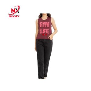 Alta calidad 2025 mujeres multicolor entrenamiento Fitness en blanco liso camiseta sin mangas diseño personalizado y logotipo para Salr hecho en Pakistán - Product Image 3