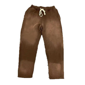 Sudaderas con capucha de Otoño de hombre con cremallera completa y lavado ácido pesado con bordado serigrafiado personalizado mezcla de poliéster/algodón respetuosa con el medio ambiente - Product Image 3