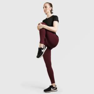 Leggings de course tricotés marron pour l'entraînement - Product Image 4