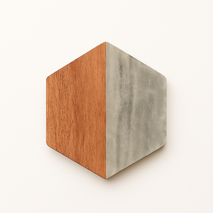 Marble Wood Hexagonal Coaster Tabletop <b>Protector</b> and Cup Holder for Multiple Cup coaster Wooden kitchen accessories for decor - Product Image 1