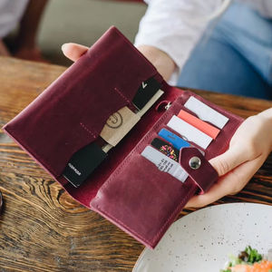 2025 Pakistan Vintage Female Genuine Leather <b>Wallet</b> Open Closure Durable Portable Long Clutch <b>Card</b> <b>Holder</b> <b>for</b> Women LBW-0179 - Product Image 1