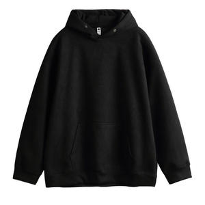 เสื้อฮู้ดโอเวอร์ไซส์สำหรับผู้ชายผ้าคอตต้อน350gsm โอเวอร์ไซส์ผ้าคอตตอนพิมพ์ลายโลโก้สำหรับฤดูหนาว - Product Image 3
