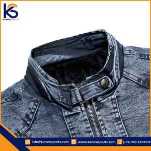 Veste jeans d'hiver OEM pour hommes, veste en jean pour hommes, nouveau modèle bon marché, vestes en jean pour hommes - Product Image 2