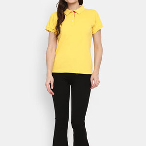 Good Price <b>Women's</b> Streetwear <b>Polo</b> T Shirt New Cotton <b>Top</b> Quality Crew Neck Custom Design <b>Polo</b> T Shirts - Product Image 4