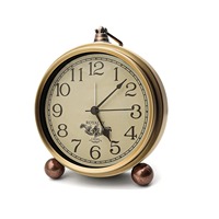 Reloj de Pared con Rueda Art Deco de H.M.A Handicrafts, Reloj de Cuarzo Vintage de Latón Náutico para Bodas, Hogar, Oficina, Cabaña