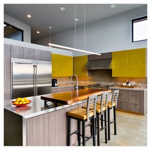 Soluzioni moderne per mobili da <span class=keywords><strong>cucina</strong></span> Prima economiche che combinano telai in alluminio, carcasse di compensato e <span class=keywords><strong>dimensioni</strong></span> personalizzate - Product Image 1