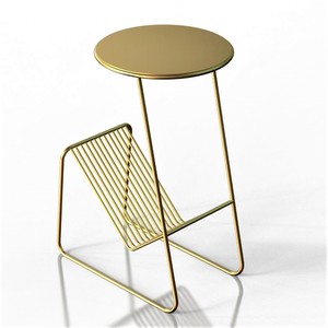 Luxury Round Modern Antique Accent Coffee <b>Table</b> with Iron Frame <b>Adjustable</b> Design Customizable for Living Room Furniture - Product Image 5
