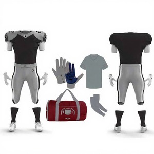 Uniforme de fútbol americano patriótico Unisex personalizado para adultos y jóvenes, camisetas personalizadas, pantalones, guantes, bolsas de lona, accesorios - Product Image 3