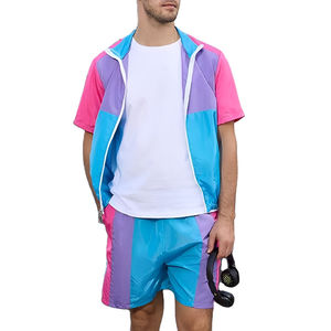 Ensembles coupe-vent en nylon de haute qualité pour hommes survêtement de printemps en gros personnalisé avec col à capuche fabriqué au Pakistan - Product Image 5