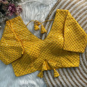 Readymade áo cho phụ nữ Ấn Độ phong cách thêu chuỗi làm việc áo cánh thêu nặng với mẫu đẹp tay áo - Product Image 5