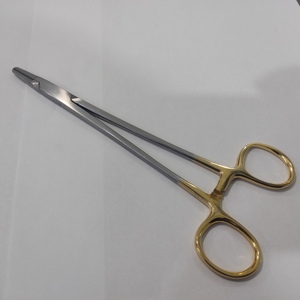 Porte-aiguilles chirurgical manuel Mayo Hegar 15 cm en acier inoxydable, porte-aiguilles de chirurgie générale avec pointe TC, forceps métalliques pour interventions chirurgicales - Product Image 1