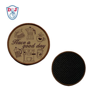 Posavasos Popular de corcho o tela de sarga, diseño bordado, almohadilla de té de fieltro - Product Image 3