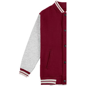 เสื้อแจ็กเก็ตทีมโรงเรียนหนังแท้สำหรับผู้ชายแผ่นปักด้านหน้ากันลมระบายอากาศได้ดีออกแบบได้ตามต้องการ - Product Image 6