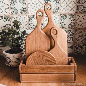 Tabla de cortar de madera personalizada hecha a mano, forma rectangular, bloques de cortar de madera pulida, tabla de cortar de nuevo estilo - Product Image 3