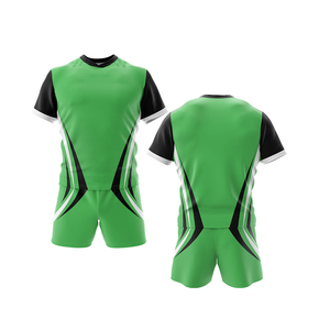 Conjuntos de uniformes de Rugby Unisex personalizados de alta calidad, ropa deportiva de poliéster 100% transpirable de secado rápido, servicio OEM para adultos al por mayor - Product Image 1