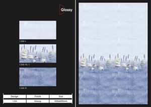 Carreaux muraux en céramique 300x600mm pour salle de bain et cuisine, finition brillante ou mate, texture effet sucre, design mural intérieur luxueux. - Product Image 5