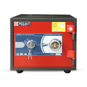 Proveedores y exportadores de cajas fuertes de lujo-Mini cajas fuertes WELKO S360 KC marrón rojo - Product Image 1